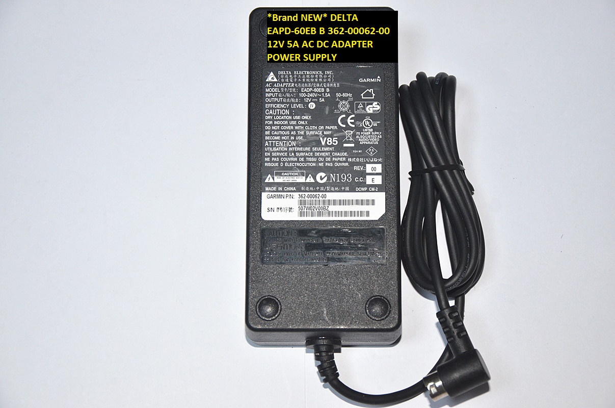 *Brand NEW* DELTA EAPD-60EB B 362-00062-00 12V 5A AC DC ADAPTER POWER SUPPLY